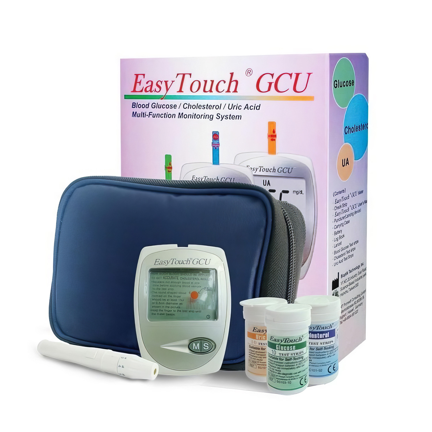 Портативный биохимический анализатор крови EasyTouch 3 в 1 (глюкоза, холестрин, мочевая кислота) - 2
